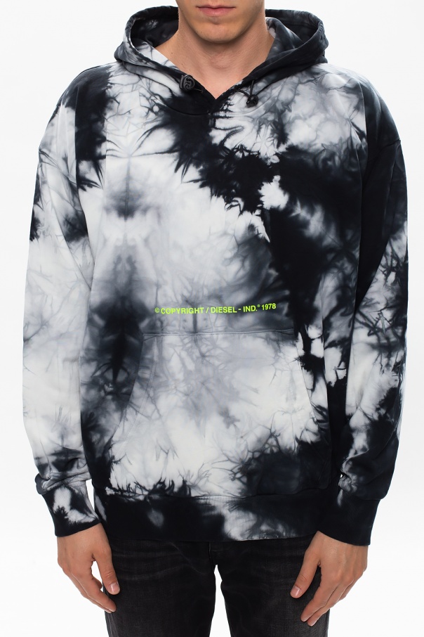 Diesel tie outlet dye hoodie